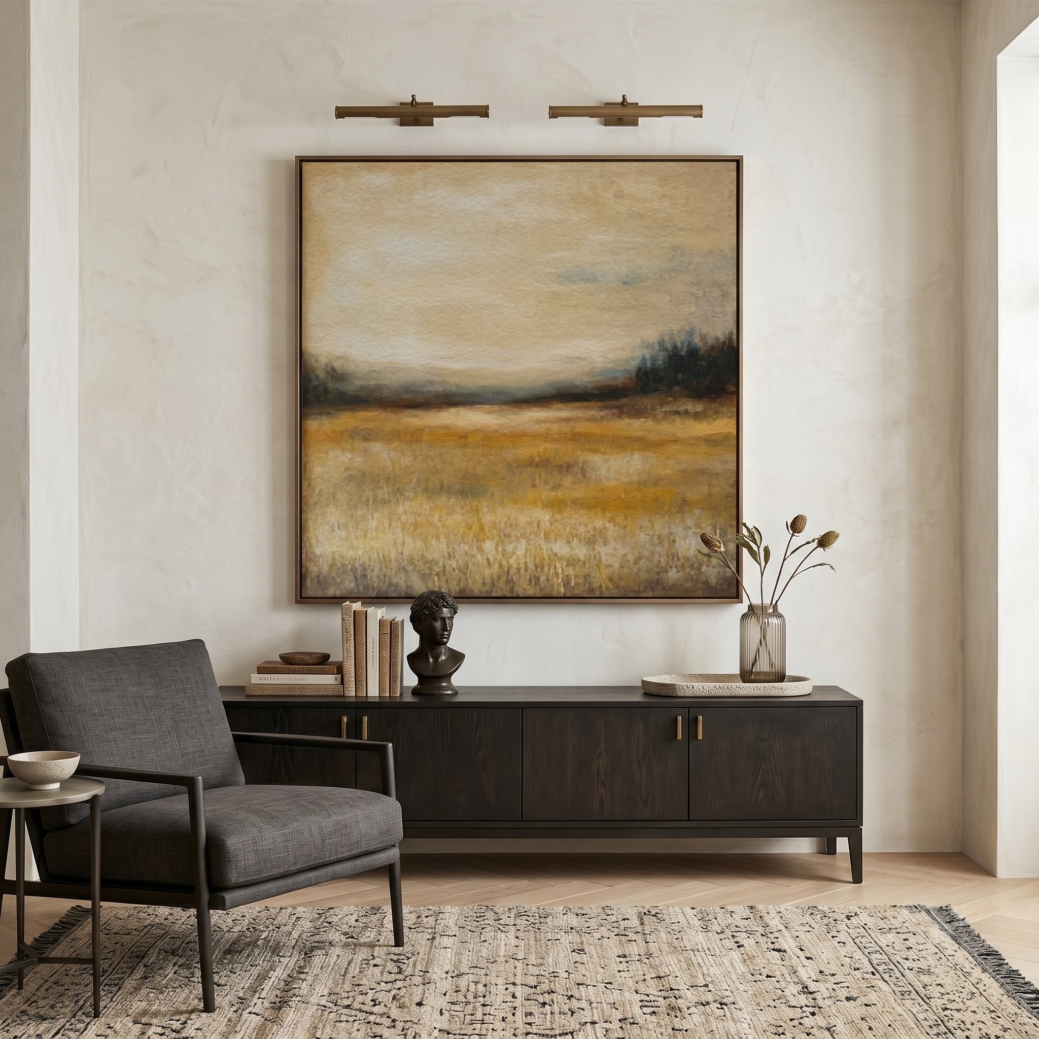 Warm Neutral Earth Tone Landscape Wall Art CY0159 - Viral Wall Art